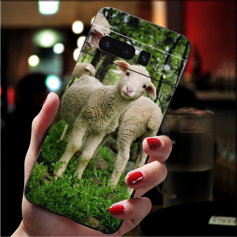 

Phone Case For Google Pixel 10 9 Pro XL 9A 8 7 6 Pro Pixel 8A 7A 6A Pixel 8 7 6 5 Cute Sheep Google Pixel 7a