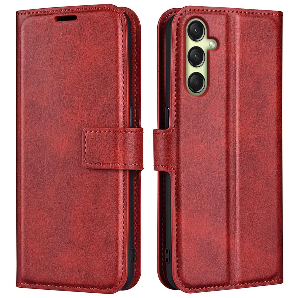 For Samsung Galaxy A16 5G/A16 4G Stand Case Anti-Scratch Calf Texture Leather Phone Cover