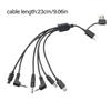 Universal Charges Cord Fast Charging Cable Small 23 Length Cm Multiple Device Charging Solution for Multiple Devices