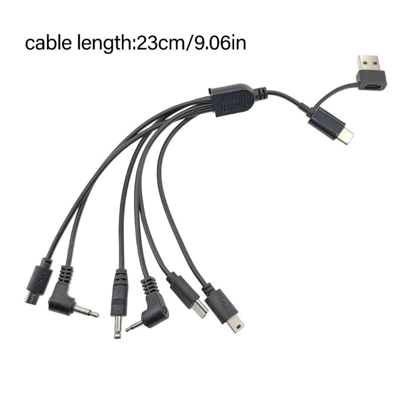 Universal Charges Cord Fast Charging Cable Small 23 Length Cm Multiple Device Charging Solution for Multiple Devices