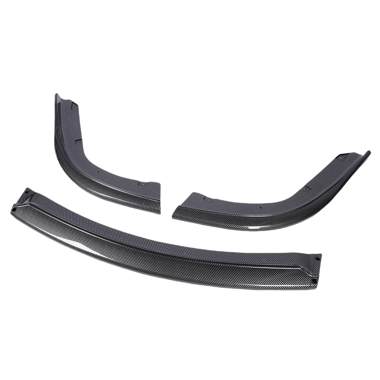 3pcs Front Bumper Lip Splitter Body Kit Improve Aerodynamics Bumper Lip Chin Spoiler Replacement for         2006 2007