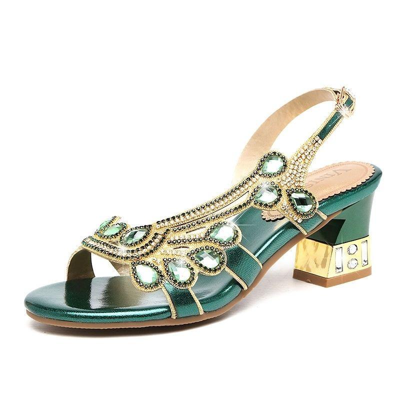 Summer New Fashion Women's Sandals Crystal Slippers Glitter Bling Flip Flops Outdoor Slides Hot Beach Shoes