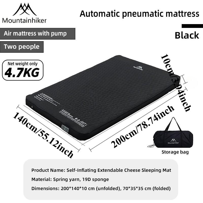 The Mountainhiker Air Mattress, 10cm High, Is Bouncy and Comfortable, Suitable for Home and Outdoor Camping Use. R-Value 8.0