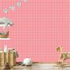 Wallpaper Geometric rhombuses coral and white, coral background 50x1000