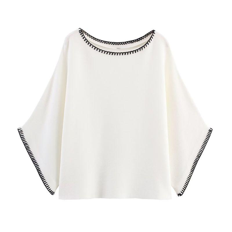 Araltay New Arrival Fashion Style Women's Clothing Fashion Color Contrast Embroider Sweater Vest Skirt Outfit 2142121