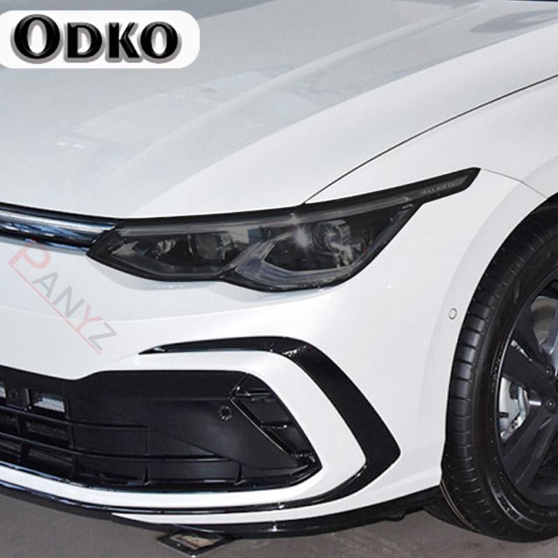 TPU Car Headlights Taillights Black Protective Film Transparent Sticker Refit For Volkswagen VW Golf 7 8 MK7 MK7.5 MK8 2014-