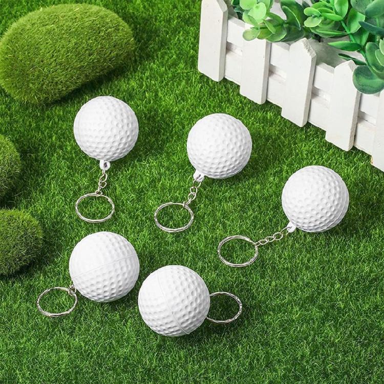 Trendy Basketball Keychains Stylish PU Sponge Pendant Keyrings Supplies for Party Favor and Sports Lovers Daily Use