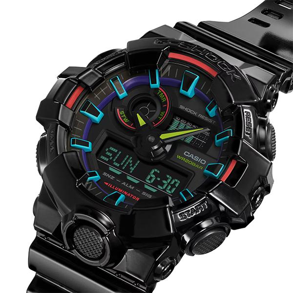 

G-SHOCK GA-700RGB-1ADR Модные мужские женские наручные часы