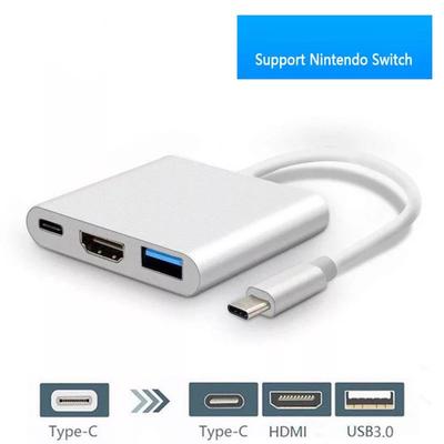 Switch Type-C To Hdmi Adapter Converter HDMI USB Three-In-One Converter Hub Usb 3.0 Multi-Function Converter