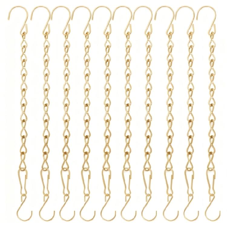 Silver Iron Decorative Chain For Indoor Outdoor Use Includes 20 S Hooks Easy Install Ceiling Decoration Hanger