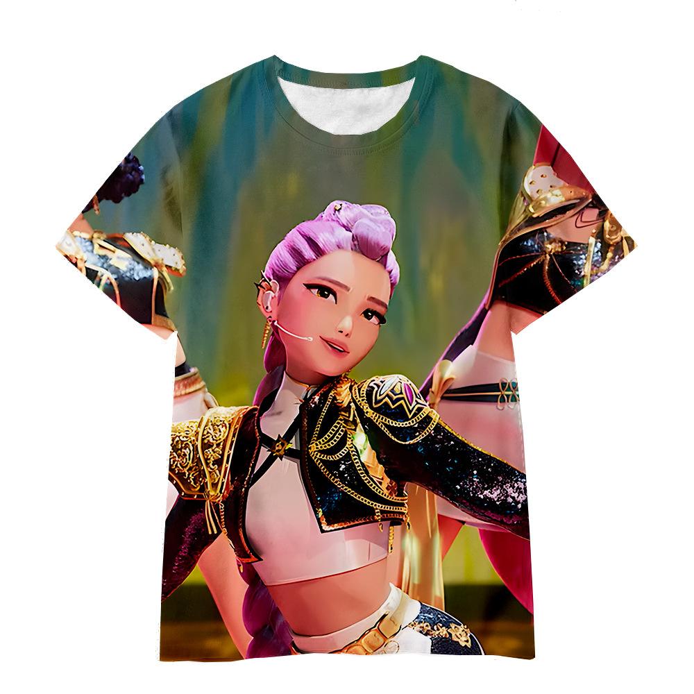 Children's KPop Demon Hunters Graphic T-Shirt In Soft Fabric