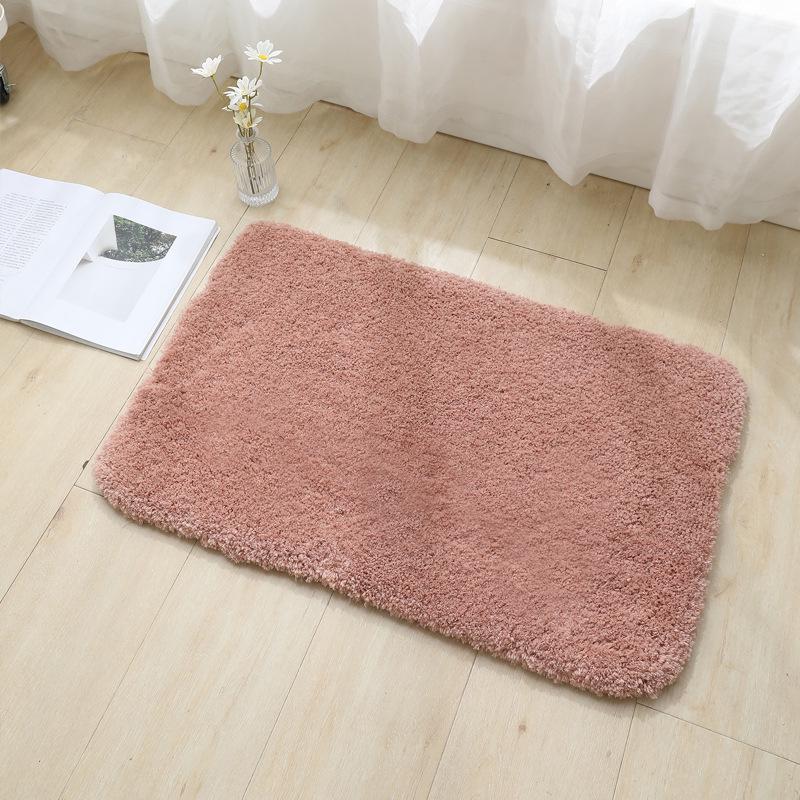 Dicke Plüsch Anti-Rutsch Badezimmermatte - Wasserabsorbierend, Anti-Rutsch, Katzenfreundlicher Teppich für Eingang, Toilette, Couchtisch oder Erker