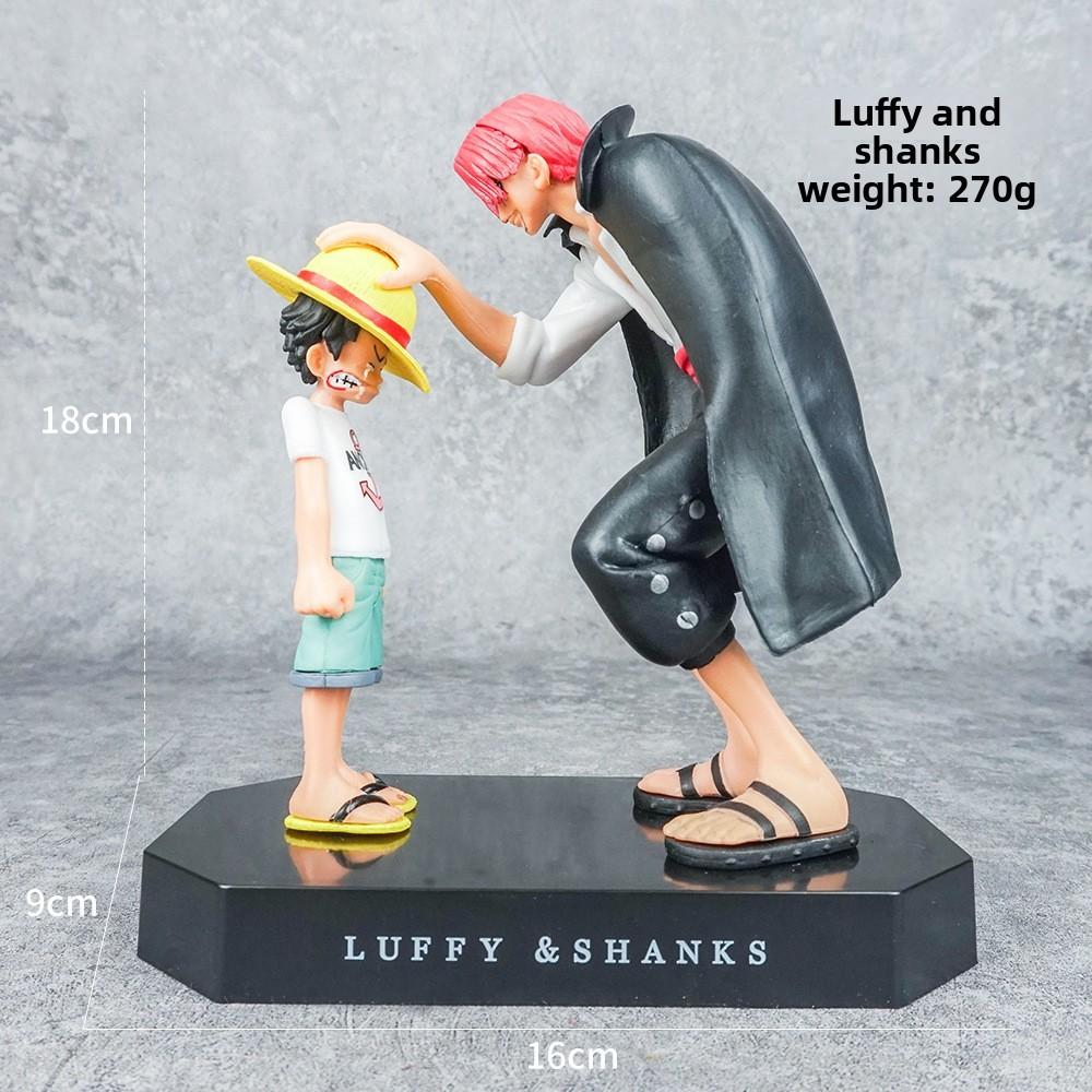 One Shanks Piece And Luffy Pvc Anime Model Ornament For Teen And Gift Collectors