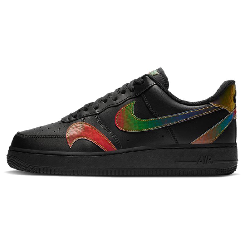 Nike Air Force 1 Low Misplaced Swooshes Black Multi Sneakers CK7214-001