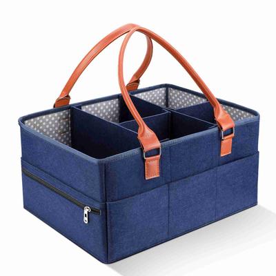Organizador Caddy para Pañales de Bebé, Cesta Grande Portátil para Almacenamiento de Pañales, Personalidad Divisor Desmontable