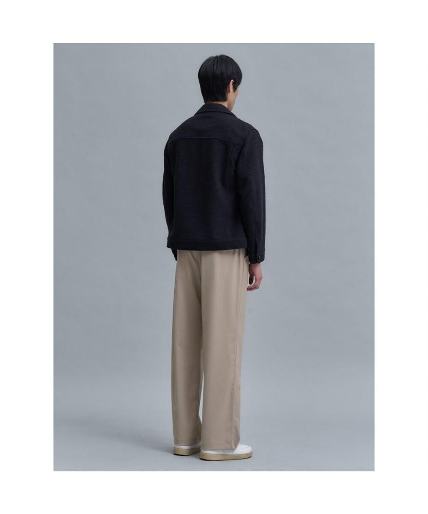 Shift G Wool Blended Semi Wide Slacks Beige