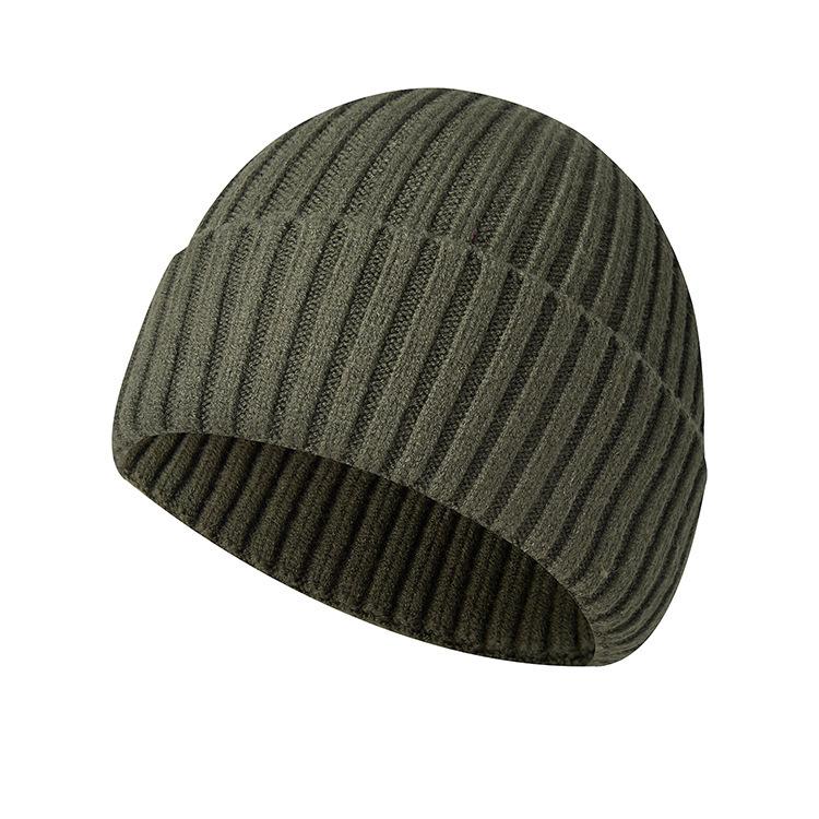 Stock Ready Acrylic Knitted Beanie Image Style Hip Hop Round Top Winter Warm Outdoor Hat for Men Women