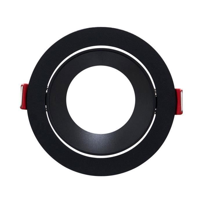 Lot de 10 Supports de spots Beta B rond noir/noir MR16 GU10/GU5.3