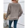 Pulover de damă Toamnă/Iarnă Hanorac casual Top de damă Culoare uni Mânecă lungă Gât rotund Tricou pulover patchwork