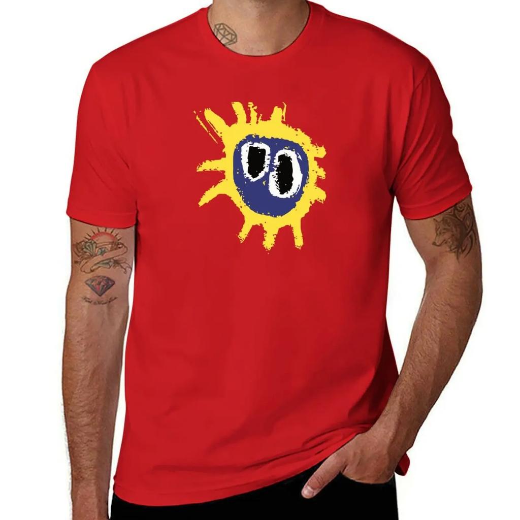 Screamadelica Primal T-Shirt Herren T-Shirt Anime T-Shirt Übergrößen Kleidung Basic T-Shirt T-Shirts für Herren Grafik