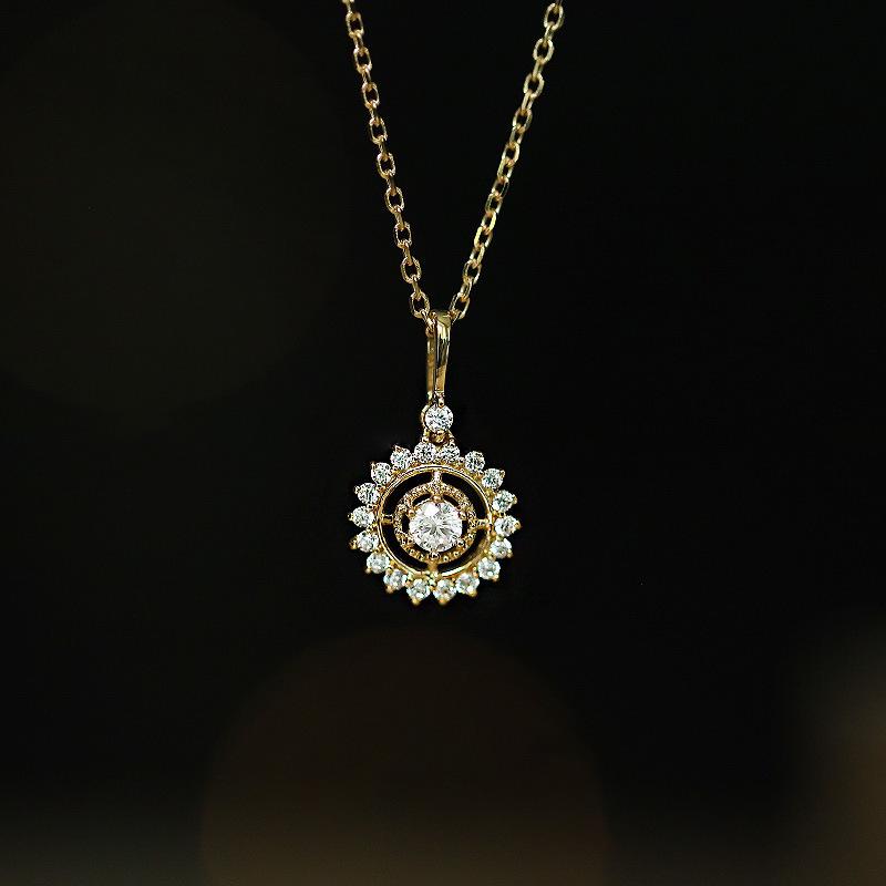 

Sterling Silver Sunflower Pendant Necklace - Elegant Women s Clavicle Chain Design 925 Silver