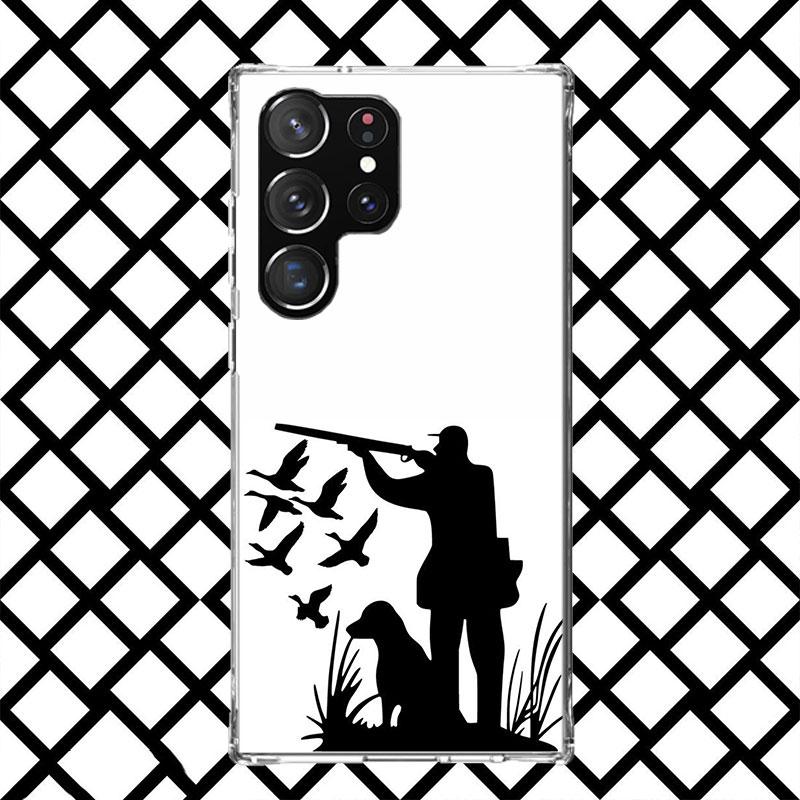 Hunting Fishing Man Phone Case for Samsung Galaxy S26 S25 Edge S24 S23 Ultra S22 Plus S21 FE S20 + Soft Cover Print Fundas Galax