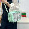 College Style High Aesthetic Transparent ulzzang Ita Bag Cute Girl Large Capacity Shoulder Bag Street Trend Y2K Crossbody Bag