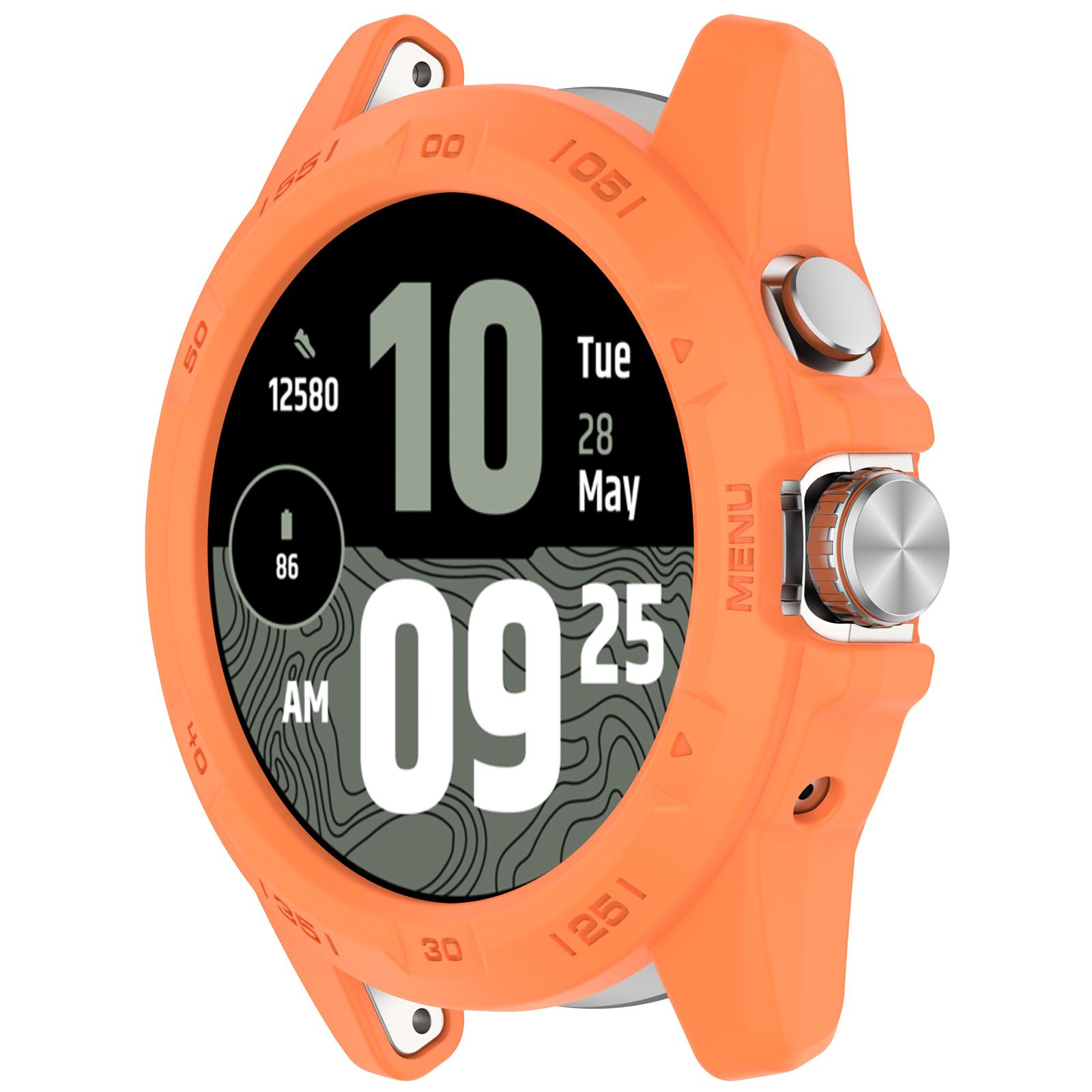 

For TicWatch Atlas TPU Watch Case Hollow Shockproof Bumper Frame Pink