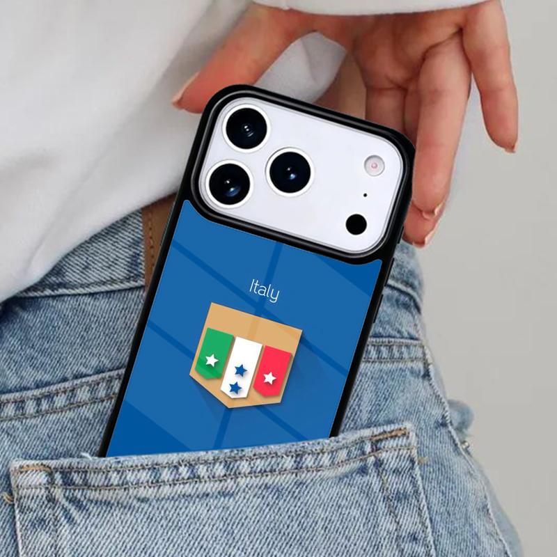Italy Flag Phone Case for iPhone 16e 15 14 13 12 17 Pro Max Plus Air 17pro Cover Coque