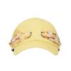 DOYOUKNOWMC ALL SEASON Scarf Ribbon Decoration Soft Type Light Yellow Ball Cap