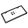 Black Silver Bracket W/ Screws Universal American License Plate Frame Auto AccessoryFiber Number Plate TAG Cover For Front Rear