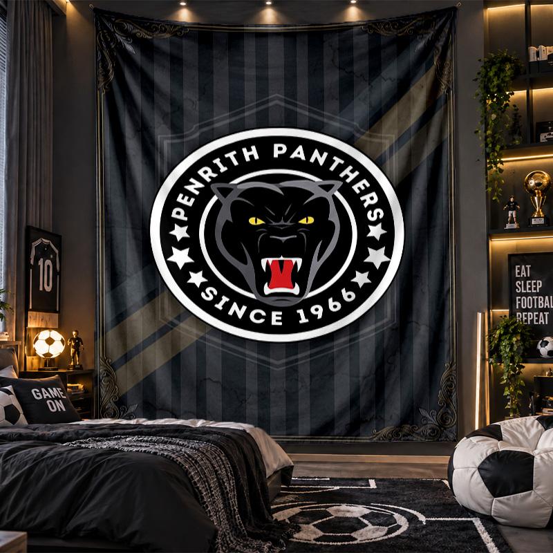 Arazzo da Appendere alla Parete Stampa Penrith Panthers Tessuto per Soggiorno Camera da Letto Decorazione per la Casa