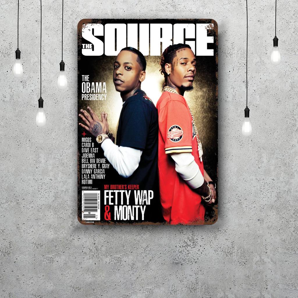 Fetty Wap Vintage Tin Sign Home Decor Wall Decor Art Wall Mural Room Decoration Decor Retro Metal Sign Plate Bar Posters