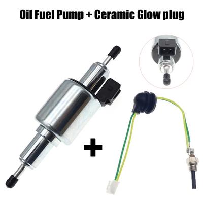 Riscaldatore da parcheggio diesel ad aria 12V 24V Pompa carburante olio Candela di preriscaldamento in ceramica e set pompa olio Per 1KW a 5KW Webasto Eberspacher