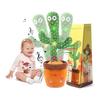 Cactus Toy Recording Dancing Cactus Volume Adjustable Talking Stuffed Toy Moving Cactus Talking Cactus Dancing/Recording/Singing/LED Light Emitting