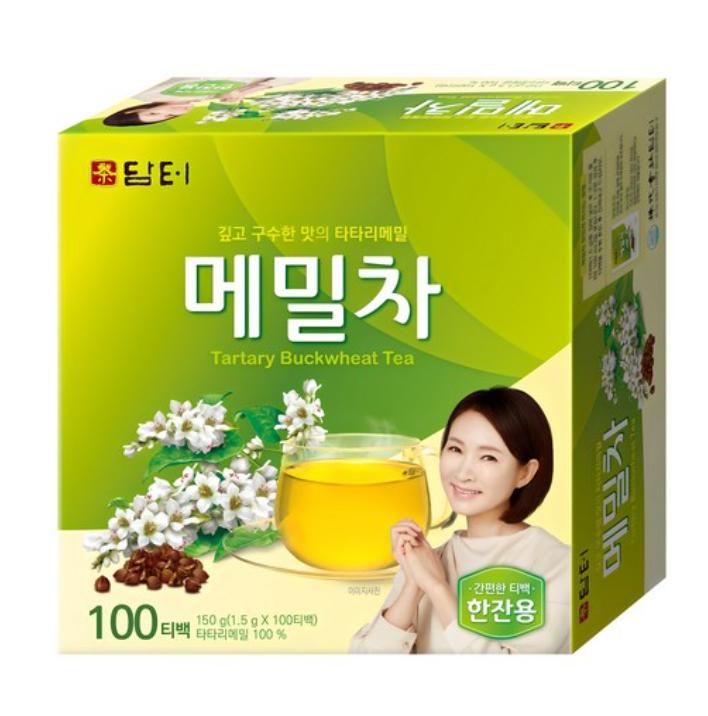 Korean Buckwheat Tea 100 Tea Bags – Light & Nutty Caffeine-Free Drink