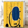 Abstract Art Shower Curtain Modern Minimalist Decor Bathroom Fabric Liner Waterproof Vintage Geometric Pattern Backdrop