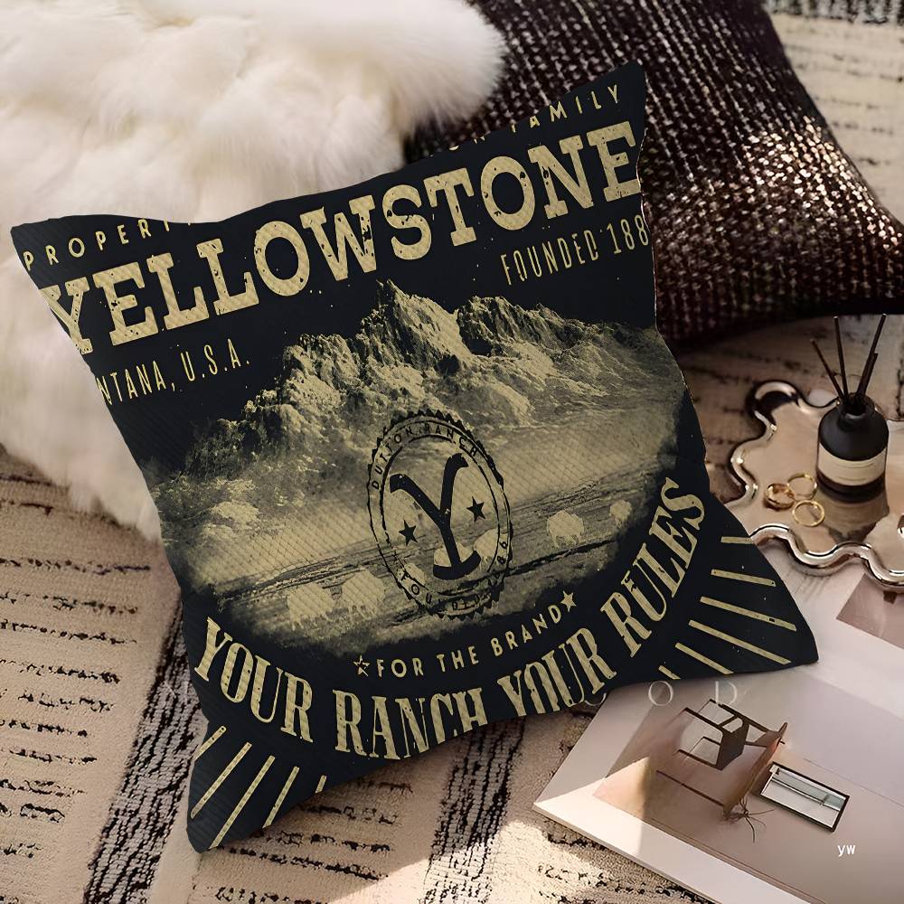 Yellowstone Dutton Ranch Pillow Cover For Bedroom Room And Living Room Sofa Decorative Cushion Cover