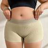 Mid-waist Seamless Lace-trimmed Leggings Boxer Briefs Women's Anti-exposure Non-rolling Safety Shorts/underwear