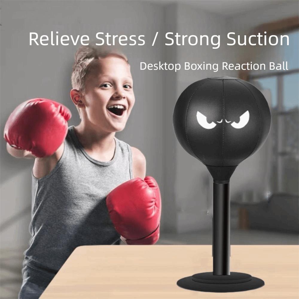 Wall Mountable Desktop Punching Bag Inflatable Desk Boxing Punch Ball  Home Training