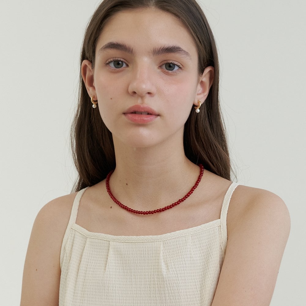 Prn245 Ruddy Gema Necklace