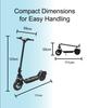 Peak DT01  800W 36V 13ah Electric Scooter Max Speed 35 Km/h Max Weight 120kg Foldable Electric Scooter LCD Display 5-7 Days Delivery
