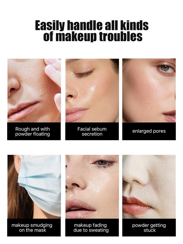 5 Color Luxury Powder for Women Face Foundation Pearlescent Powder Bottle Loose Powder Authentic Oil-Control Beauty Make Up Art Tools