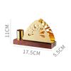 Stainless Steel Tissue Holder Toothpick Tube Gold-plated Napkin Storage Walnut Metal Napkin Rack Tableware Display Rack Gift