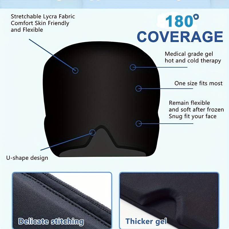 Gel Headache Ice Cap, Migraine Relief Cap - Stretchable Head Cover 