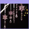 Christmas Acrylic Snowflake Ornaments Set With Pvc Material For Holiday Tree Decor