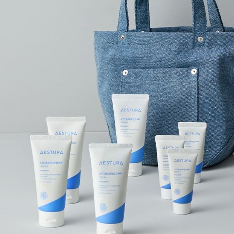 

[Estra] Atobarrier 365 Cream 80ml 4-piece set (+ Cream 30mlx3+ Small Denim Bag)