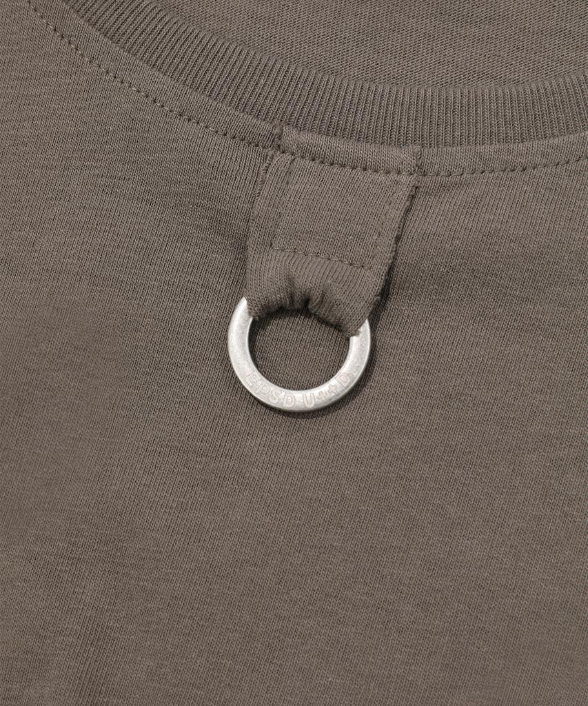EPISODE UNTITLED Cut-Off Logo Ring Point T-Shirt_Khaki