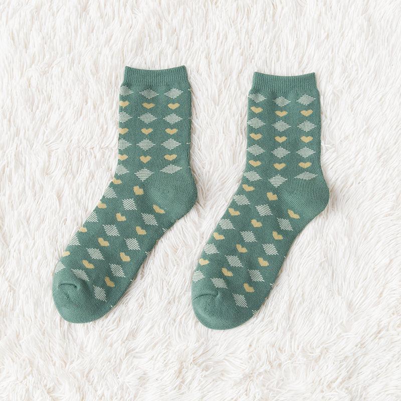 Women's Mid-calf Woolen Socks for Autumn and Winter, Fleece and Thickened Towel Socks for Winter, Long Calf Warm Socks for Autumn and Winter