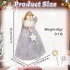 Delicate Angel Child Figurine Holiday Tree Toppers Ornament Handmade Party Decoration Collectible Accessory